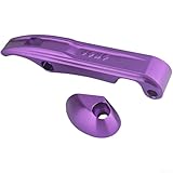 Cerradura de aleación de aluminio para bicicletas plegables con precisión CNC para un ajuste fiable compatible con modelos DAHON (morado)