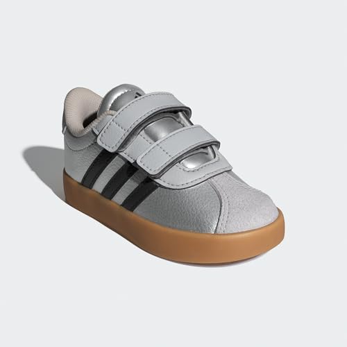 Image of adidas Boys Vl Court 3.0 Slip On Sneakers Shoes Casual - Pink, White