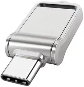 Pen Drive USB Tipo-C, 2TB, Metal, Alta Velocidade, Interface Dupla