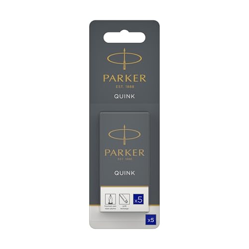 Image of Parker 1950382 Quink Fountain Pen Refill Pack of 5
