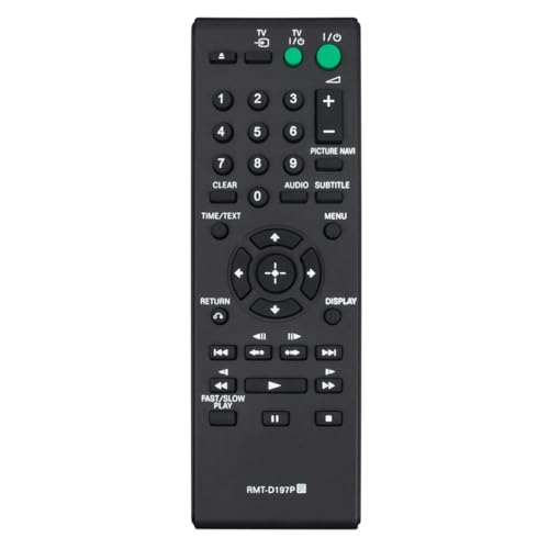 RMT-D197P DVD Remote Control for Sony CD DVD Player in Living Rooms or Rooms, No Programming or Pairing Needed, Replacement Remote Compatible Models DVP-SR510H DVP-SR110 DVP-SR370 DVP-SR120 DVP-SR170