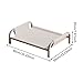 HouseVibe Elevated Pet Bed with Metal Resistant Sturdy Frame All Seasons Breathable Cooling Portable Pet Hammock for Indoor Cats Green Size M- Gray XL