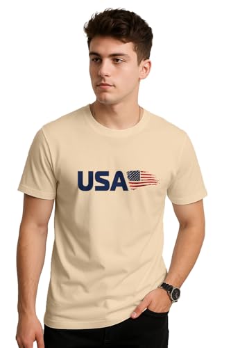 Image of Veirdo Regular Fit Half Sleeves Round Neck Typographic Printed Pure Cotton T-Shirt for Men (Available Colors: Black, Navy, Swan White, & White) (Sizes: S to 2XL)