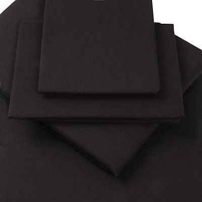 rejuvopedic NEW Ultrafresh Anti Allergy, 16" EXTRA DEEP Double Size Fitted BLACK Sheet