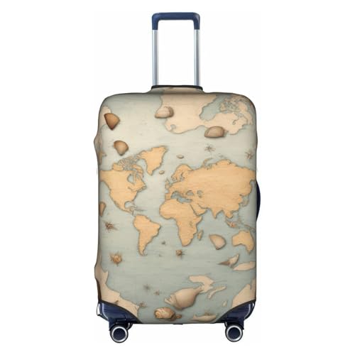 Sea Shell Tsa Approved Luggage Cover For 18-32 Inch Suitcases Scratch-Resistant Stretch Luggage Cover