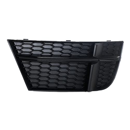 と互換性がある と互換性がある audi A3 S3 2017 2018 2019 1ペア 車改造アクセサリー フォグライトカバー ランプフレーム グリル ブラック カーアクセサリーに適合(A Pair)