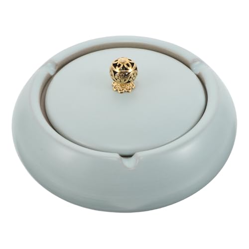 Alipis Cendrier d'extérieur avec Couvercle : Cendrier Coupe-Vent pour intérieur ou extérieur – Cendrier pour terrasse, Bureau, Fumeur – Décoration de Table esthétique pour la Maison et Le