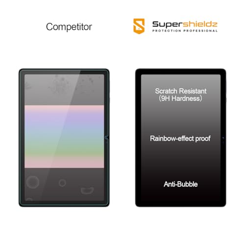 Supershieldz SS-TG-ONN-10 INCH 2024-2P 2 Pack) Designed For Onn 10.1 Inch Tablet (2024 Model 100135925) / Onn 10.1 Inch Kids Tablet (2024 Model) Screen Protector, [Tempered Glass] Anti Scratch thumb #3