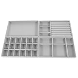 Photo Gallery ultechnovo 4 pezzi vassoi organizer gioielli da scrivania grigio contenitori multi scomparto per orecchini bracciali design compatto e durevole e viaggio Photo Gallery ultechnovo 4 pezzi vassoi organizer gioielli da scrivania grigio contenitori multi scomparto per orecchini bracciali design compatto e durevole e viaggio
