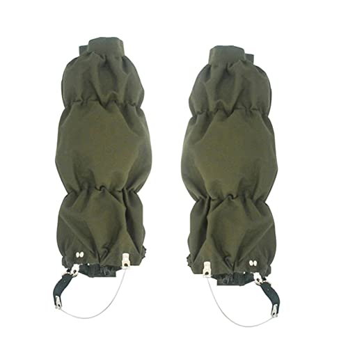 Guêtres à l'épreuve des serpents et imperméables, legging réglable de protection verte
