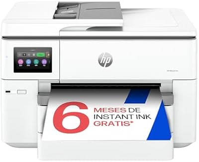 HP OfficeJet Pro 9730e - Impresora multifunción Profesional de Tinta, Imprime y escanea hasta Formato A3, Doble Bandeja y Doble Cara automática, Wi-Fi, 6 Meses de impresión Instant Ink