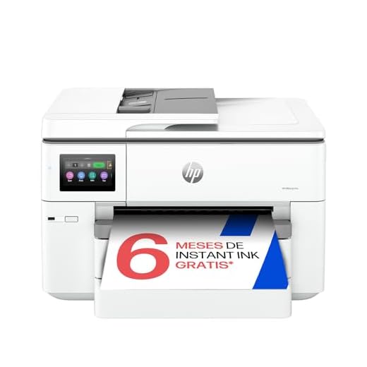 HP OfficeJet Pro 9730e - Impresora multifunción Profesional de Tinta, Imprime y escanea hasta Formato A3, Doble Bandeja y Doble Cara automática, Wi-Fi, 6 Meses de impresión Instant Ink