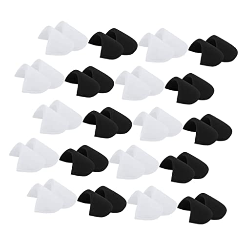 JEWEDECO Sewing Accessories 20 Pairs of Supple Sponge Shoulder Pads for Women's Men's Clothing