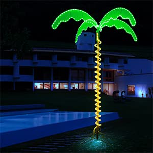 Eez Rv Products 7 Foot High Super Bright Led Lighted Tropical Palm Tree - 5 Times Brighter Than Incandescent Bulbs #TOP5