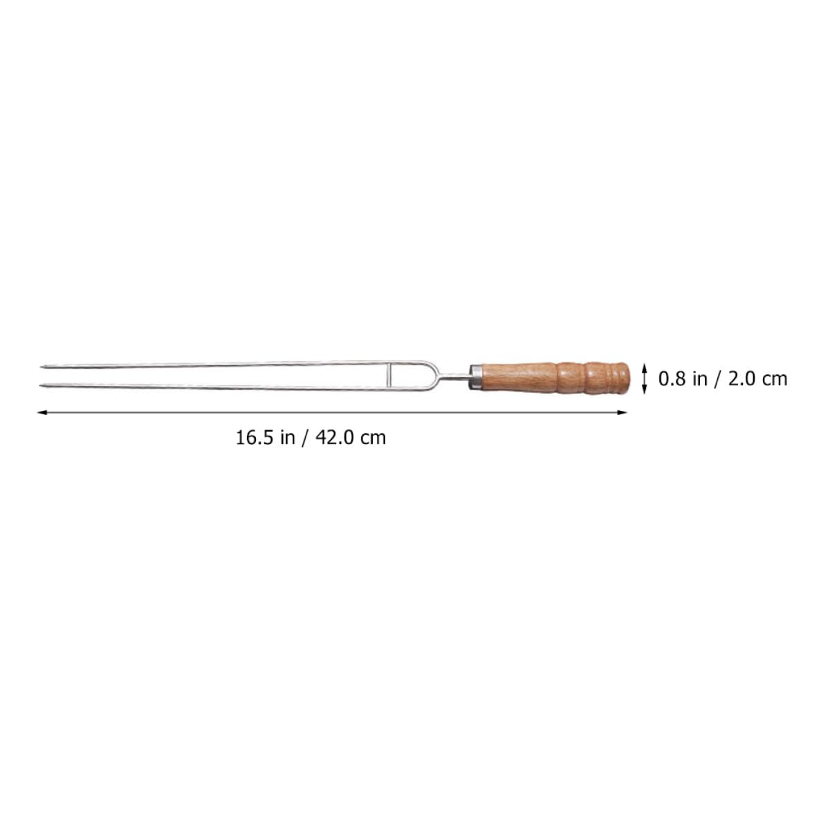 Toyvian Pinchos Morunos de Acero Inoxidable 10 Unidades Mango Ergonómico para Barbacoa Accesorios para Cocinar al Aire Libre