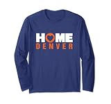 Adorno decorativo azul y naranja Heart Denver Colorado para los fanáticos de Colorado, amantes y locales que representan o viven en Denver Colorado | Combina este divertido estilo con una camiseta de Denver para el día del juego definitivo de Denver