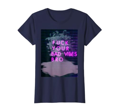 Aesthetic Vaporwave Japanese Futurism Tee Anime Retro Hentai T-Shirt, Women, Navy Blue, Large