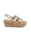 Les Petites Bombes   Compensees Niza Champagne Metal   Femme   36   EU