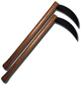 Playwell Martial Arts Wooden Kama W/Blunt Steel Blades