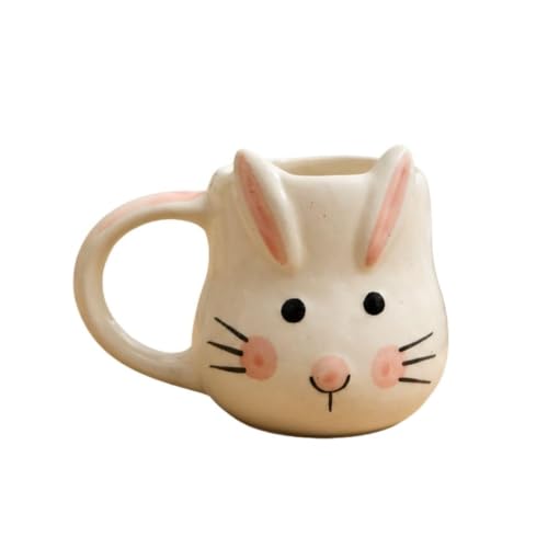 Image of Craftribal Ceramic Cute Rabbit Mug - 300 Ml Coffee Mug | Cute Gifts for Girls, Boys, Kids, Friends | Perfect for Tea, Milk, Hot Chocolate & Beverages | Birthday, Anniversary & Gifting Pack of 1