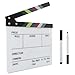 Acrylic Film Clapboard 10.5x11.7inches - Director Clapper Board with 2 Erasable Markers, Studio Clap Board for Film/Video/Photo Shoots, Classic Movie Prop Decor for Parties/Events