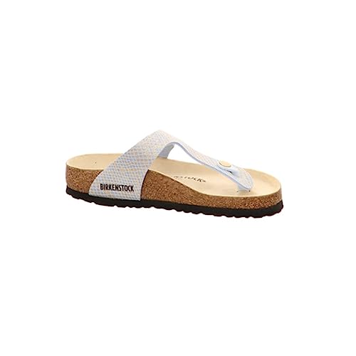 Image of Birkenstock Gizeh Dusty Blue Microfiber Adult Slides Sandals