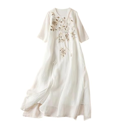 Robe à manches courtes double couche qui affine la silhouette avec élégance