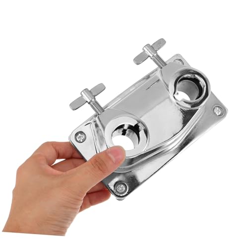 Base para pata de bombo con soporte para tubo en L de 22mm miniatura 4