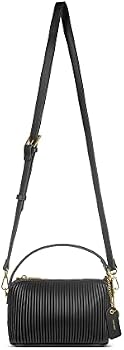 Pixie Mood Ella Crossbody Bag - Recycled Vegan Leather Pleated Handbag, Adjustable Strap - View #7