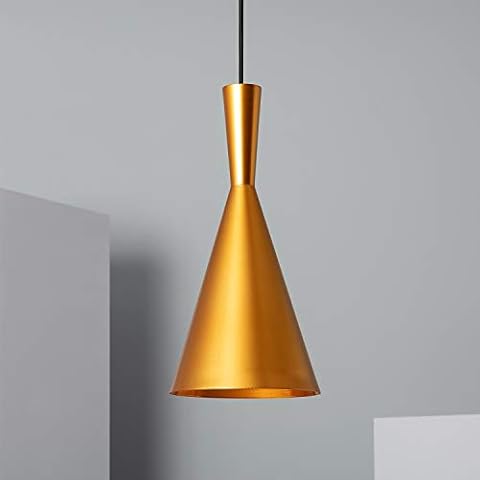 LEDKIA LIGHTING Lámpara Colgante Metal Lennon Dorado Cover
