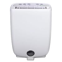 Meaco Portable Dehumidifier DD8L - Compact Desiccant Dehumidifier - Best For Small Homes & Spaces - Prevent Condensation, Mould & Damp - 18 x 35 x 50 cm White