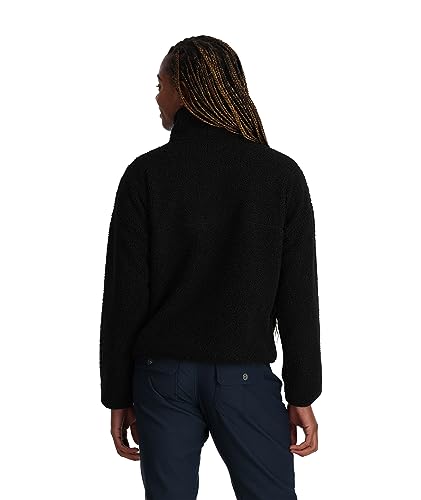 Spyder Women's Cloud Fleece Sherpa Snap Pullover2