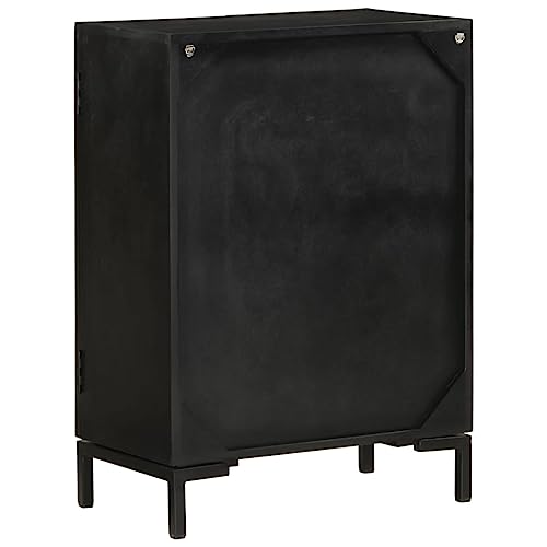 Cómoda para salón y pasillo en madera tallada estilo industrial 5