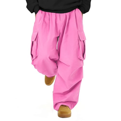 GOFULY Cargo Pants for Men, Drawstring Elastic Waist Sweatpants Hip Hop Parachute Pants Athletic Joggers Trouser with Pocket