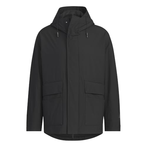 adidas(アディダス) ジャケットマストハブ スモールロゴ ルーズフィット フリース裏地付きウーブンフード付きジャケット KWX70メンズ