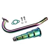 Upgraded 4 Stage Exhaust Header Pipe Colorful,For Predator 212cc 196cc Go Kart& Mini Bike, For Coleman...