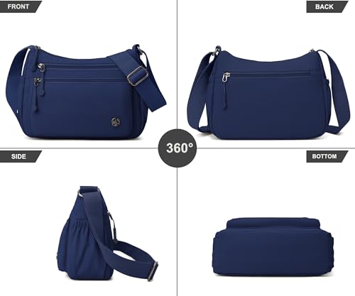 Image of Pealwel Casual Crossbody Bag with Anti Theft Pocket - Women Lightweight Water-Resistant Purse Bag