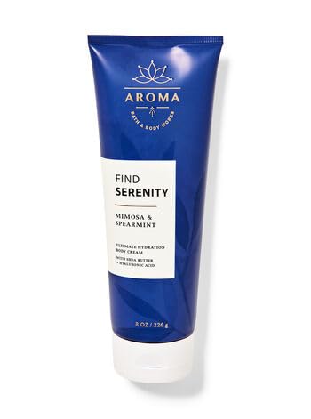 Miniatura 2 de Bath & Body Aroma Find Serenity Mimosa Spearmint Ultimate Hydration Crema Corporal, 8 oz  226 g (el embalaje puede variar)