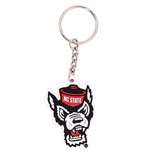 Desert Cactus North Carolina State University Keychain Wolfpack NC State NCSU Car Keys Holder (PVC A)