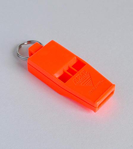 Acme Slimline Tornado Model 636 Pealess Whistle Day Glow Orange - 2 Pack