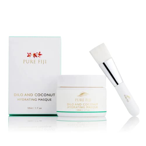 PURE FIJI Dilo & Coconut Hydrating Face Mask: Deep Moisture Skincare Mask for Hydrated, Radiant Skin (1.7oz/50ml)