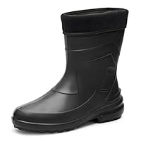 Ladeheid Girl's EVA Thermo Extra Light Wellington Boots Rainy Wellies Rain Boots LA-800-2017 (Black, 5 UK)