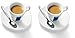 Price comparison product image Lavazza Espresso Porcelain Cups White Twin Pack 75cl