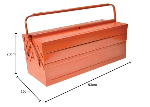 Caja Bahco orange pour garage avec 5 compartiments de rangement - 3