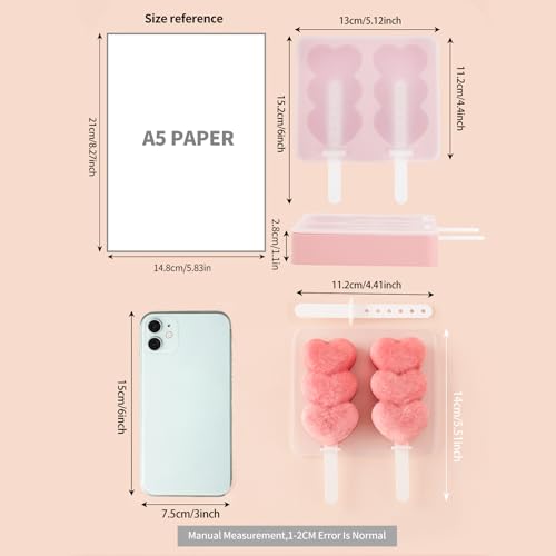 Cuisitool Silicone Popsicle Molds, 2-Pack Popsicle Molds With Sticks - Reusable Ice Pop Molds Bpa Free thumb #6