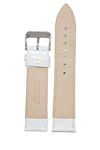 Image of 18mm 20mm 22mm 24mm 26mm 28mm 30mm 32mm Genuine Leather Black Brown Light Brown Blue Silver Rose Yellow Golden Silver Buckle Clasp Watch Band Strap for Men and Women