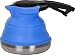 Produktbild BERGER Falt-Wasserkessel 1,2 l  hochwertiger Edelstahl-Boden Silikon, faltbar, klein, platzsparend, leicht  Teekessel Camping Wasserkocher für Haus und Camping  Wasserkessel Camping