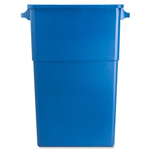 Genuine Joe Gjo57258 Recycling Rectangular Container, 28 Gallon Capacity, 22-1/2" Width X 30" Height X 11" Depth, Blue #TOP2