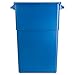 Genuine Joe GJO57258 Recycling Rectangular Container, 28 gallon Capacity, 22-1/2" Width x 30" Height x 11" Depth, Blue