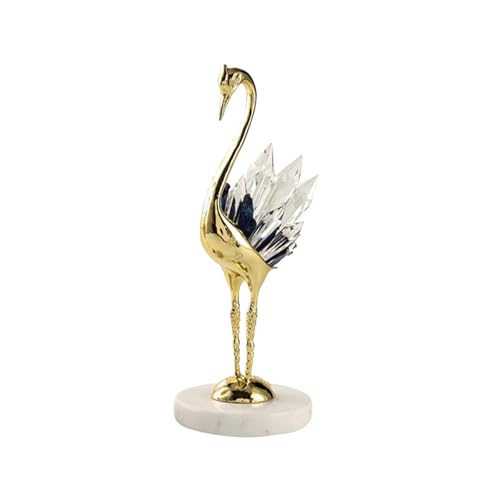 Figurine de cygne style C en résine élégante pour salon moderne